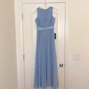 NWT Kanali K Dusty Blue Sleeveless Gown Size 2 NWT